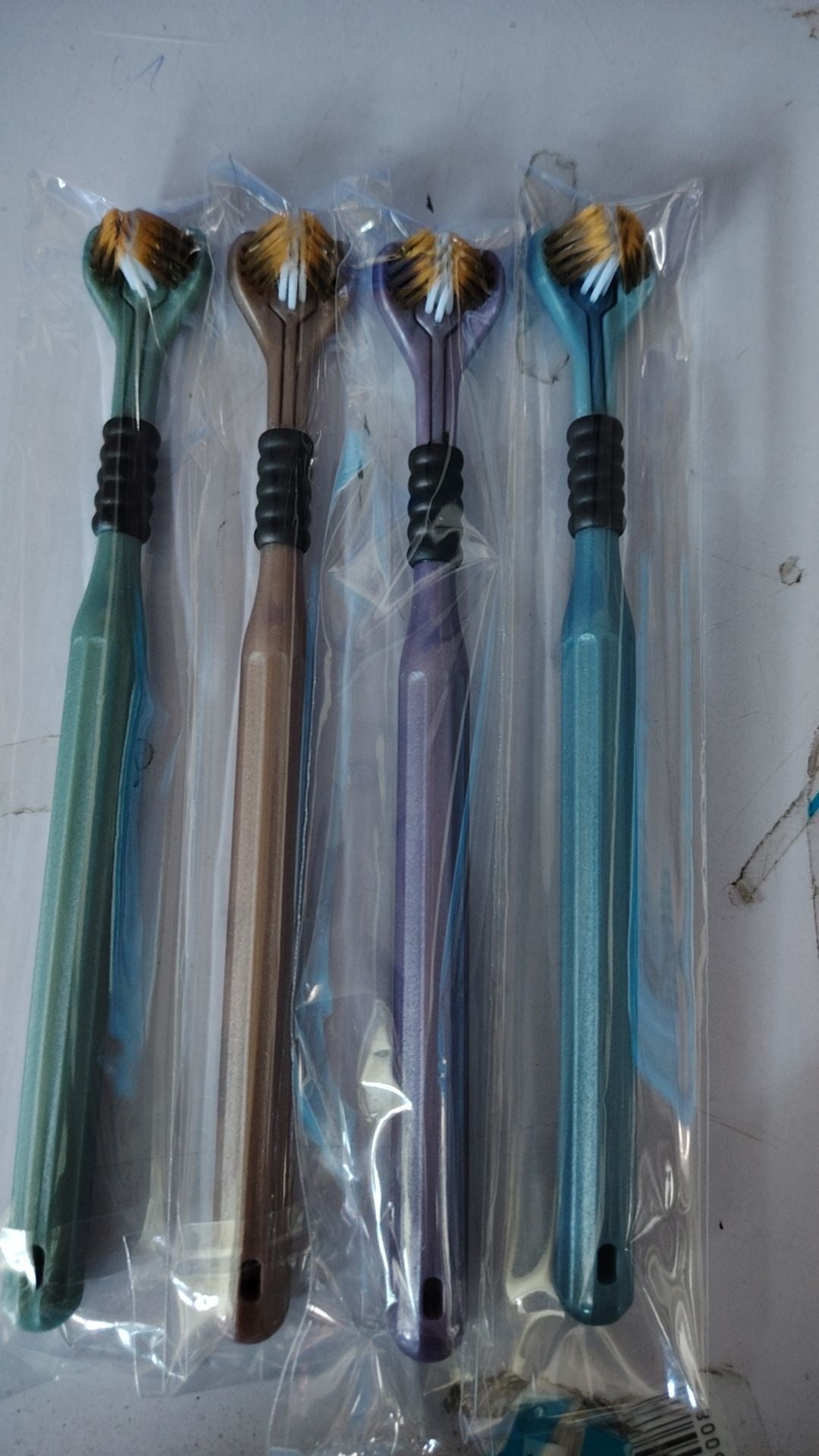 Three-sided Soft Fur Three-dimensional Toothbrush Scraping Tongue Coating 3D Manual