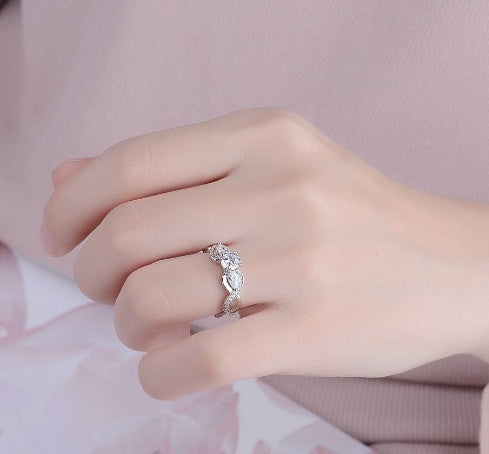 Elegant Zircon Ring for Women – Luxury Crystal Jewelry