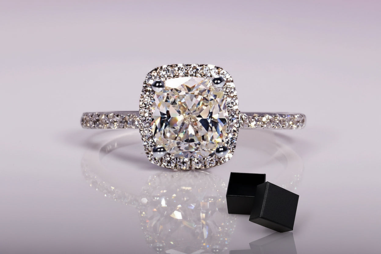 “Trendy White Gold Engagement Rings for Women - Bridal Wedding Jewellery”