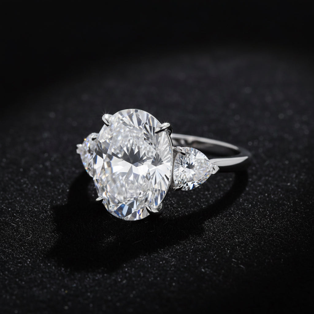 Soul Resonance - A Fashionable And Luxurious Jewelry Accessory Set With Moissanite S925 Sterling Silver And Platinum-plated Diamond