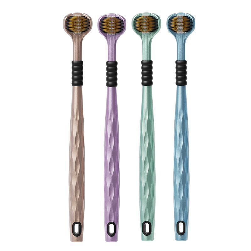 Three-sided Soft Fur Three-dimensional Toothbrush Scraping Tongue Coating 3D Manual