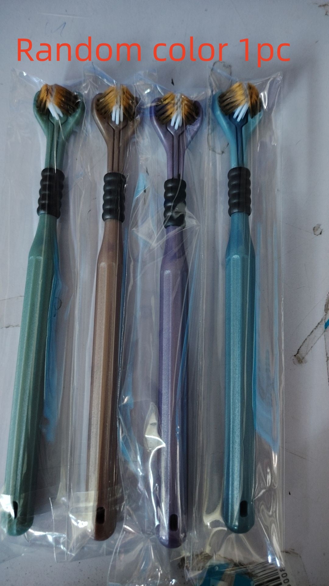 Three-sided Soft Fur Three-dimensional Toothbrush Scraping Tongue Coating 3D Manual